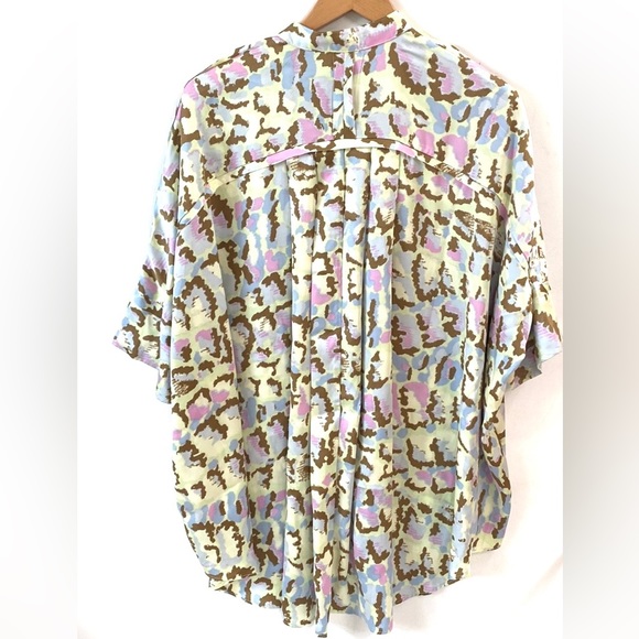 (A55) Free People Intimately Goddess Sleep Shirt in Soft Lime Combo, Sz S, NWT - Picture 6 of 9